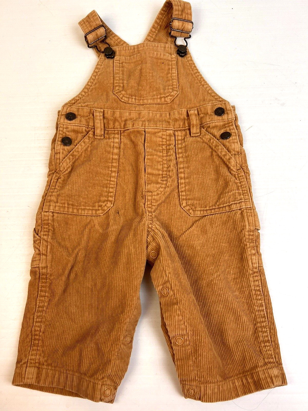 Greendog Corduroy Overalls Baby 6 - 9 mos Gold Cotton Pants One Piece
